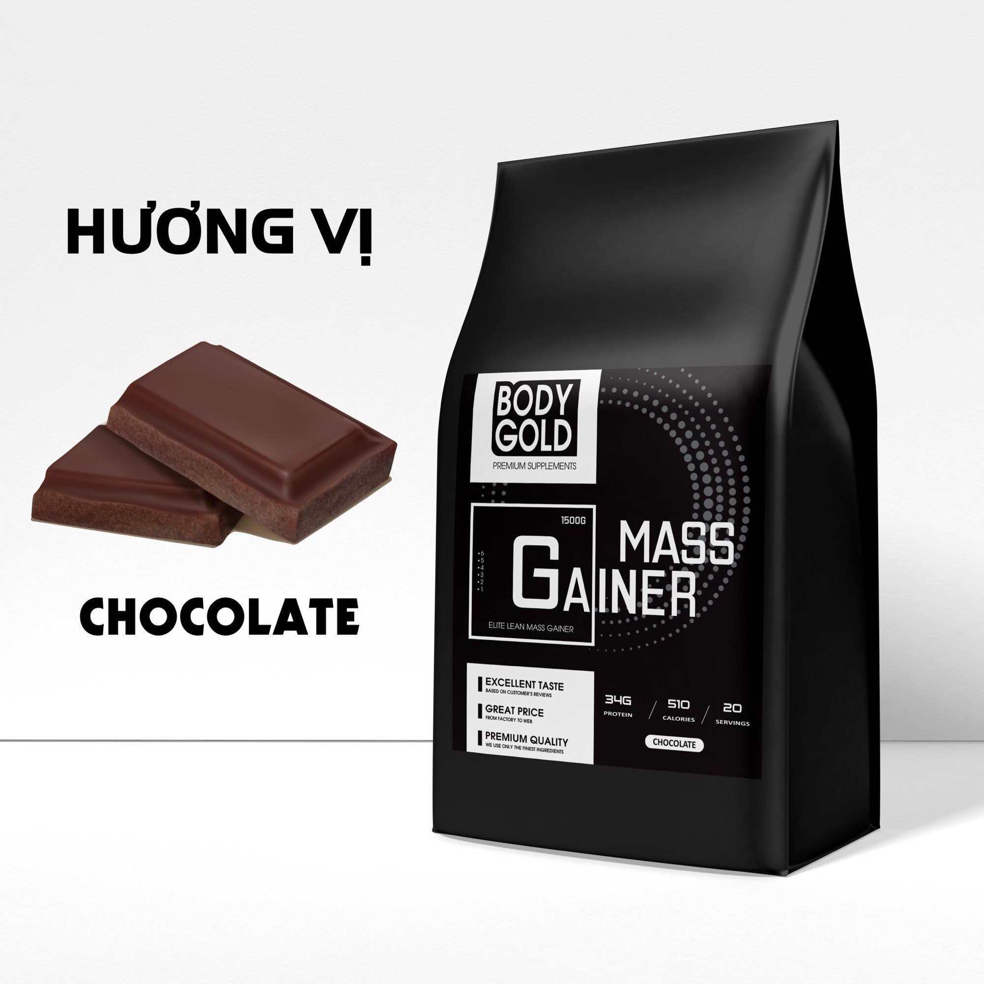 Sữa Tăng Cân- Tăng Cơ - Mass Gainer Hight Protein  Body Gold túi 15kg + Tặng Bình Lắc