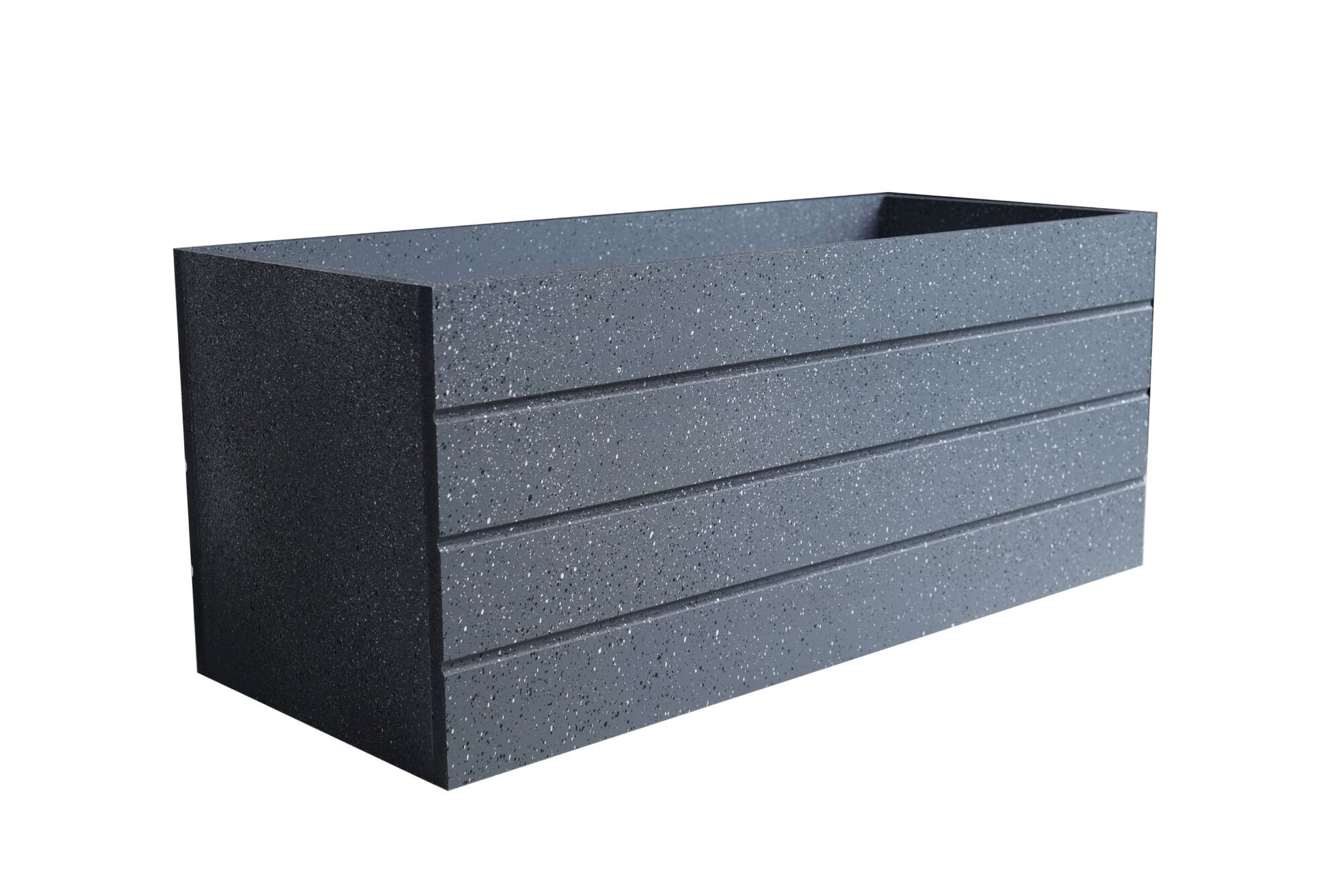 Chậu trồng cây composite màu giả đá 80x30x30