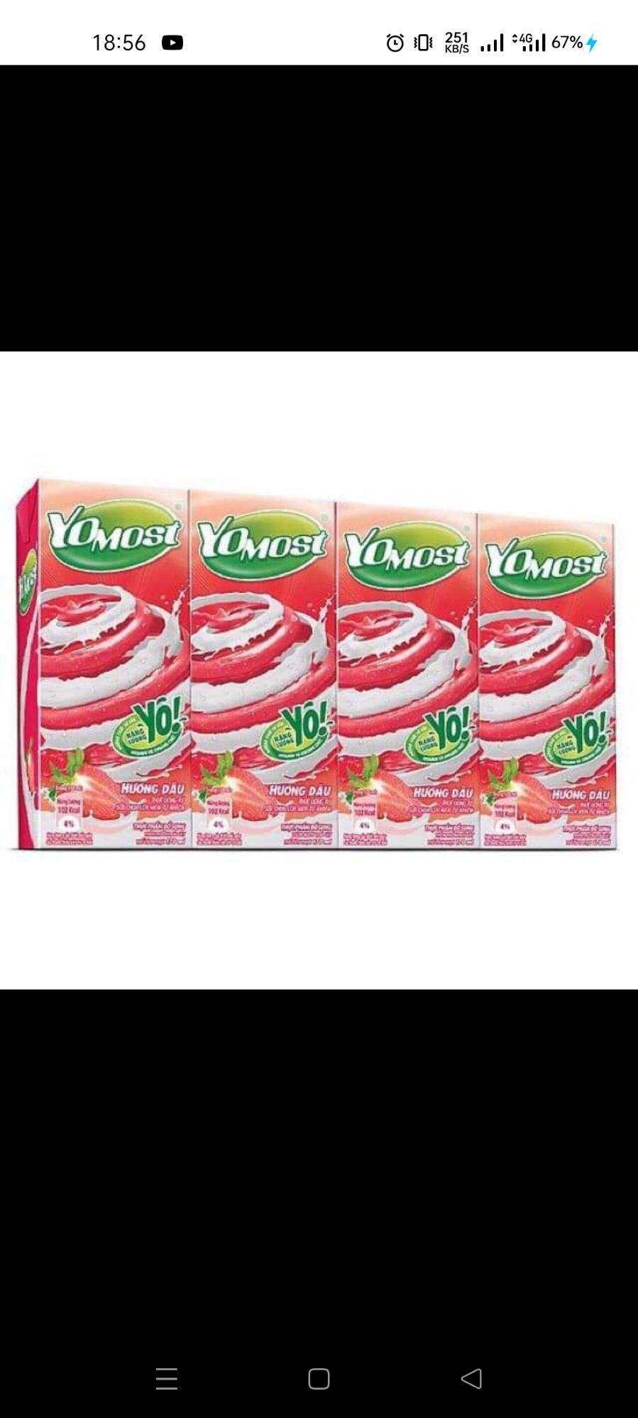 combo 6 lốc yomost dâu