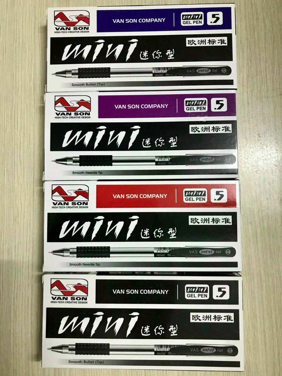 Hộp 12 cây bút mực gel mini (ngòi 0.5mm)
