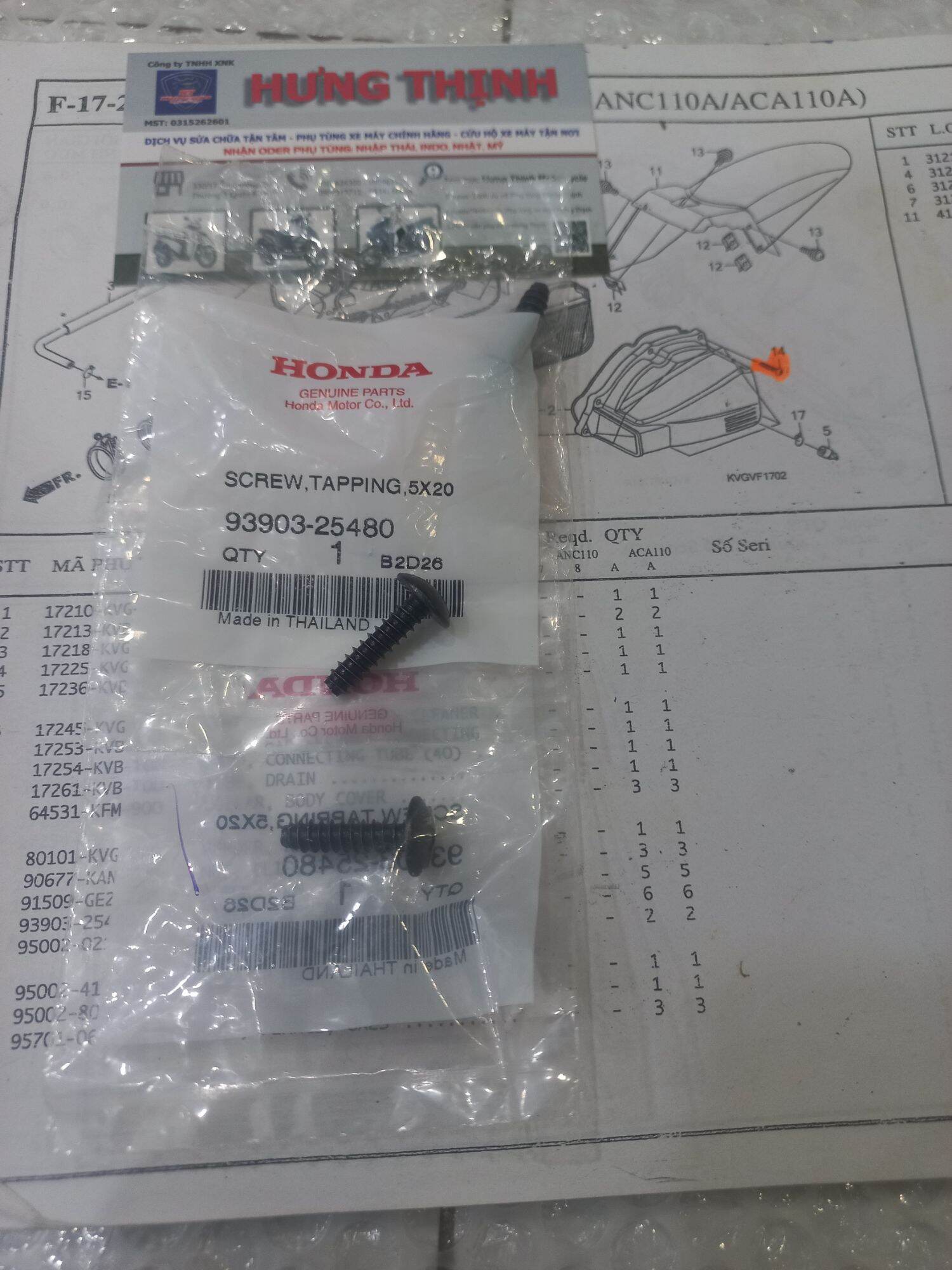 Ốc bắt pô e : ab, click , vario , shvn , shmode , lead ,vison , pcx hàng thái