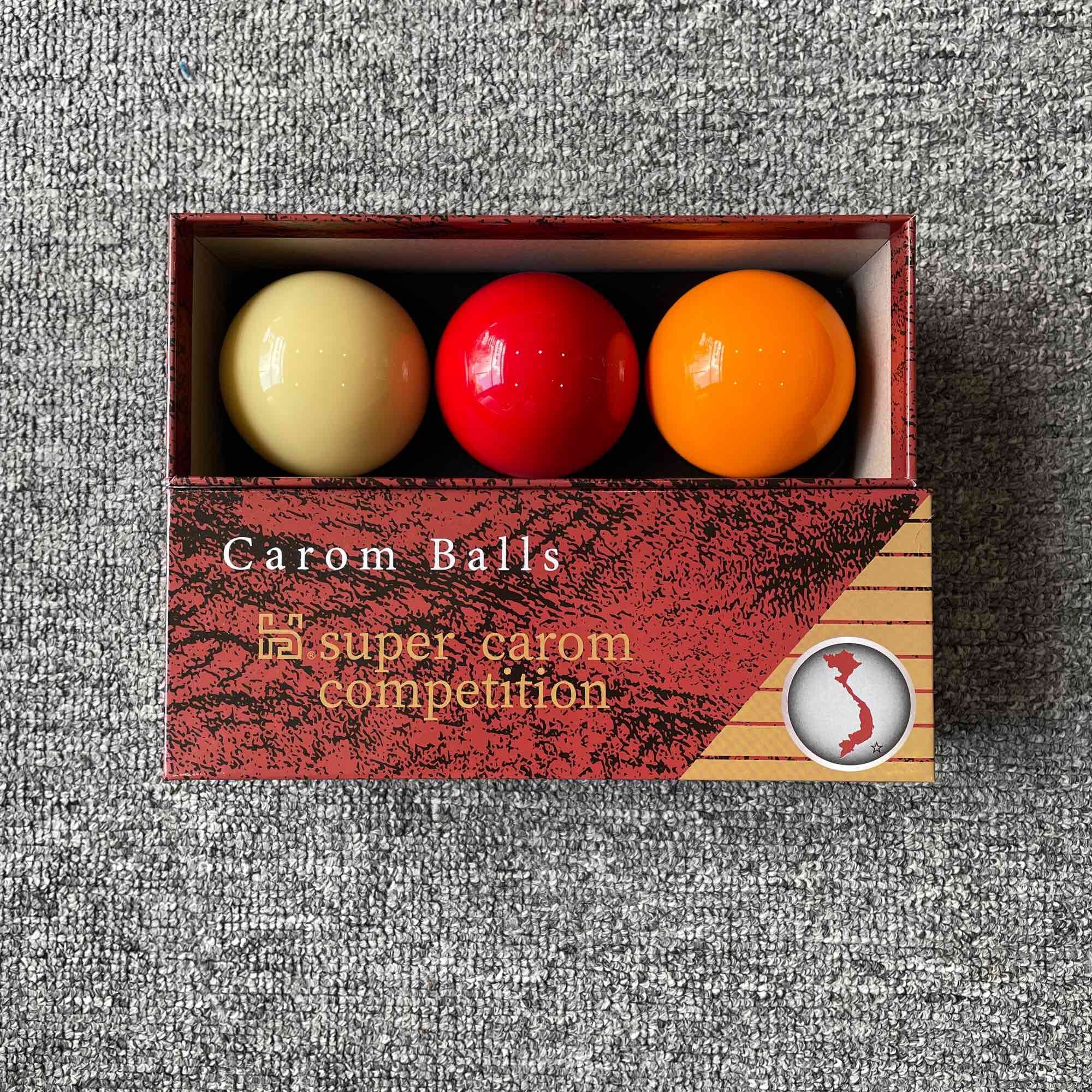 Bộ Bóng Bida Supper Carom (bi líp 3 bóng) KT 61,5mm.