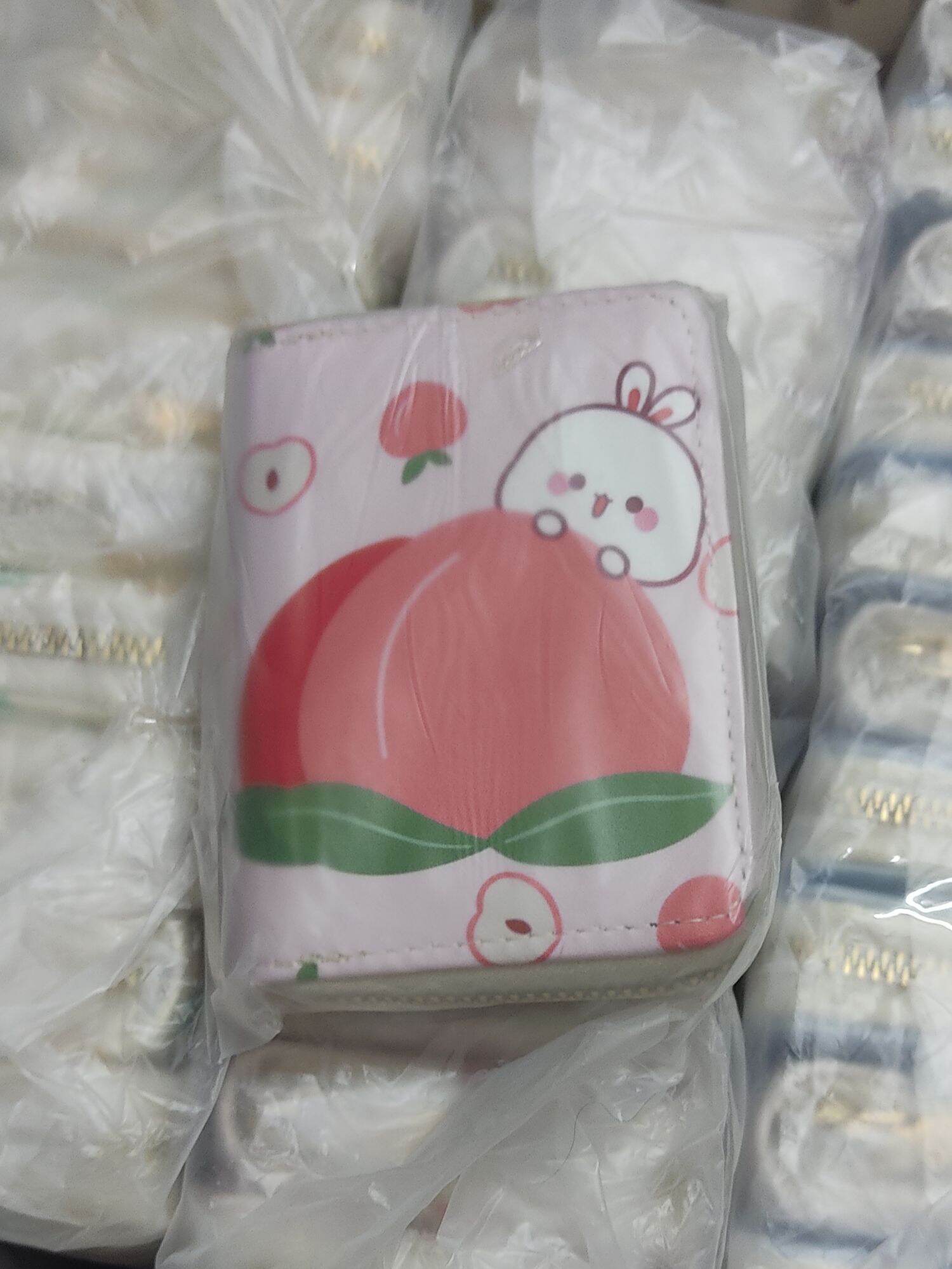 Ví ngắn cầm tay thỏ hoa quả mini cute