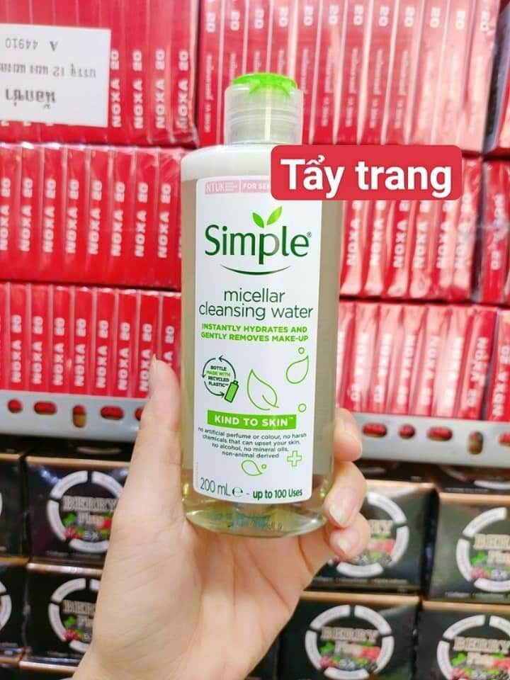 [Hcm]Tẩy Trang Simple Sạch Sâu Sản Phẩm Anh Quốc 200Ml [ Chính Hãng ]