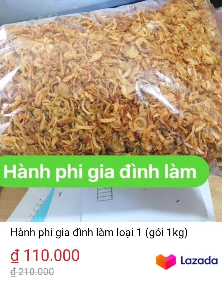 1kg Hành Phi Khô loại 1 thơm ngon