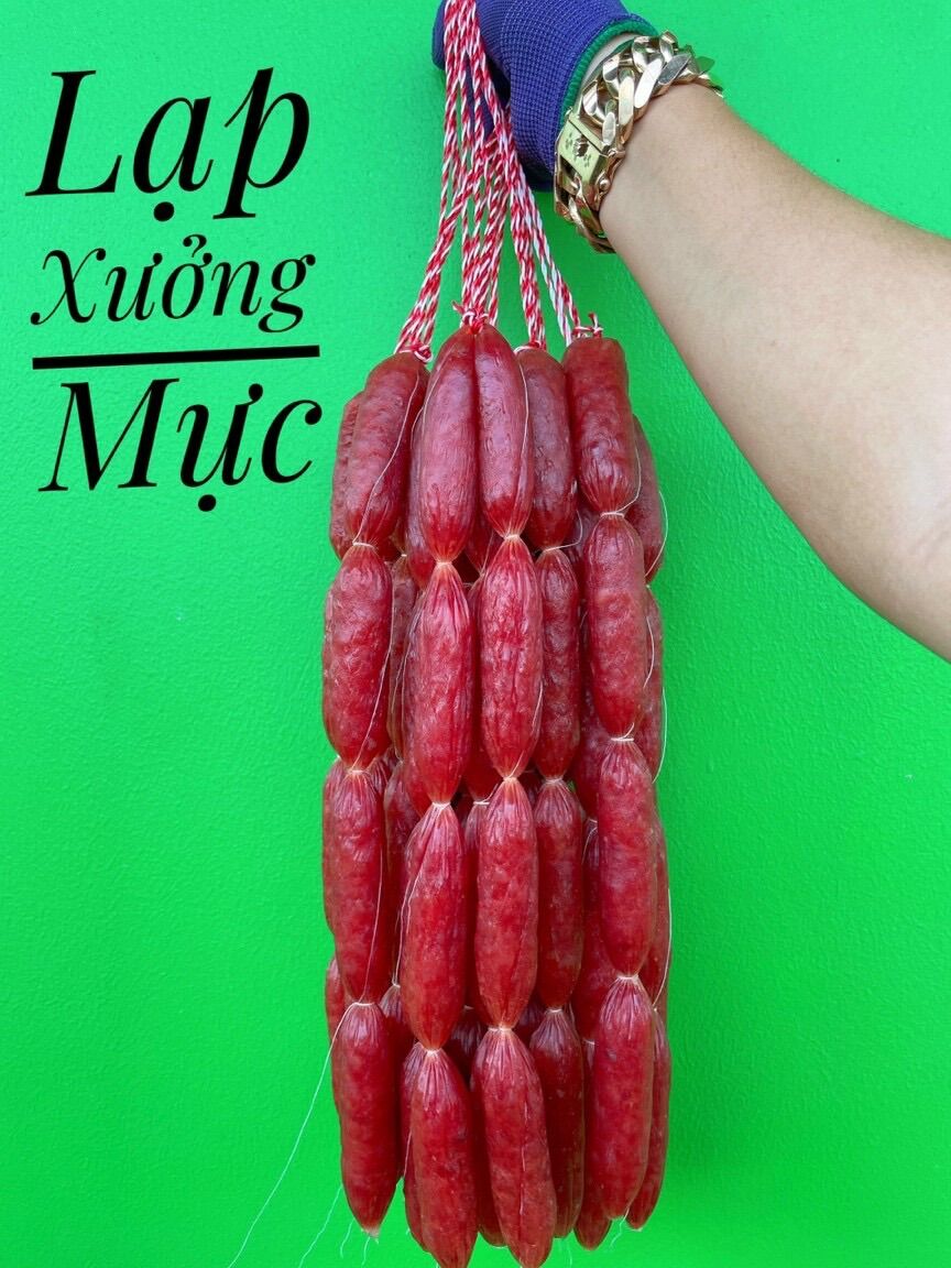 Lạp xưởng mực gói 500gr