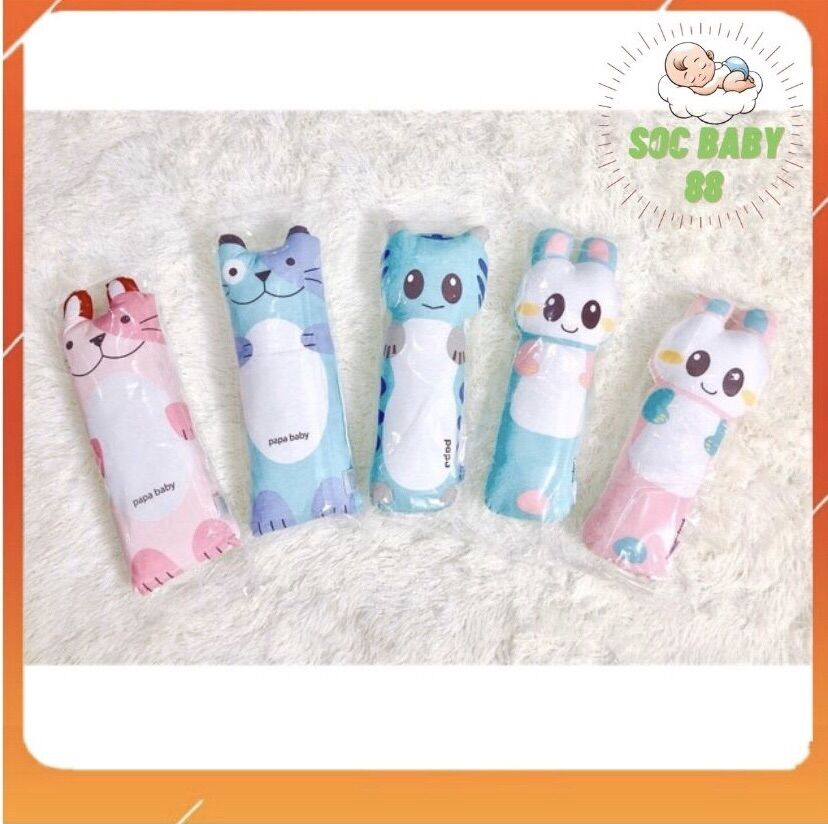 Gấu bông gối ôm papa baby hình thú cho bé siêu đáng yêu, chất vải siêu mềm, gối ôm soc baby 88 cho bé yêu