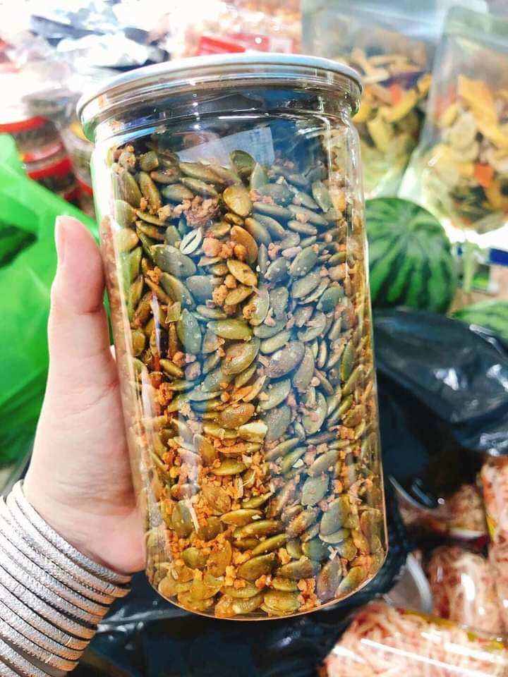 HẠT BÍ XANH RANG TỎI ỚT 500GR