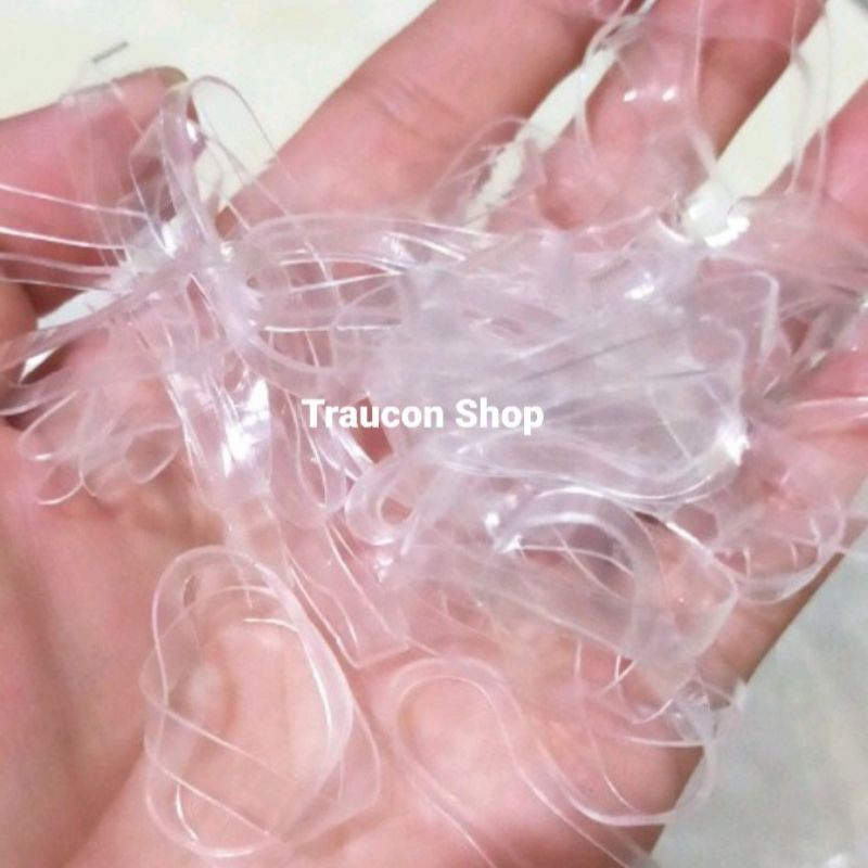 200g dây thun buộc tóc trong suốt thời trang