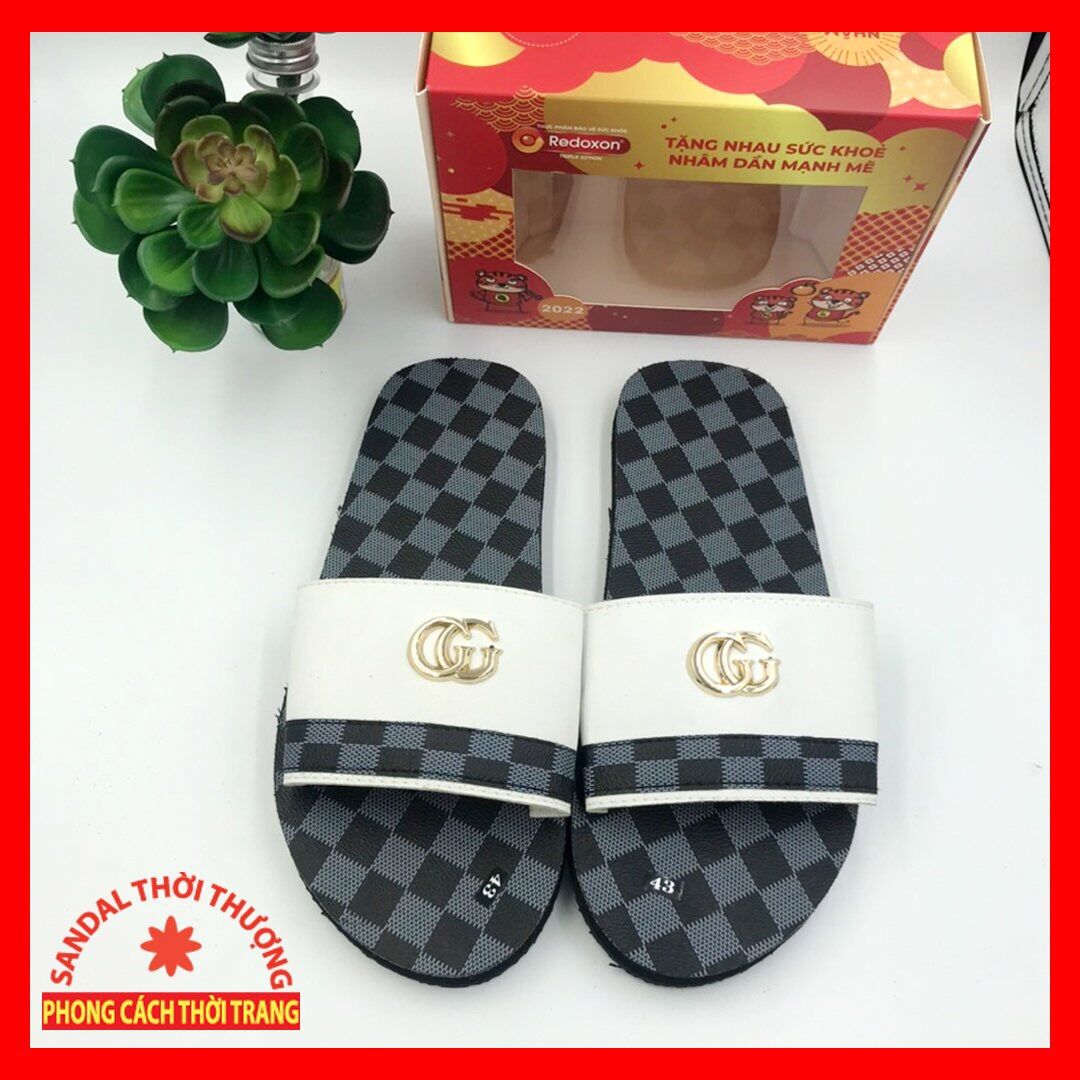 Sandals vai ngang Gucci nam.