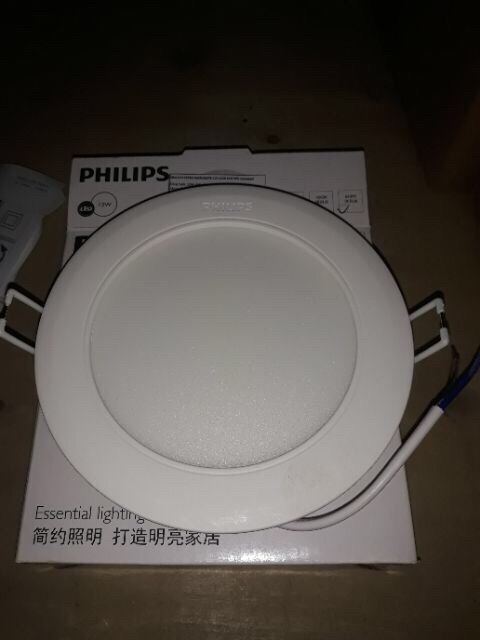Đèn âm Trần Led 12W marcasite D125 Philips