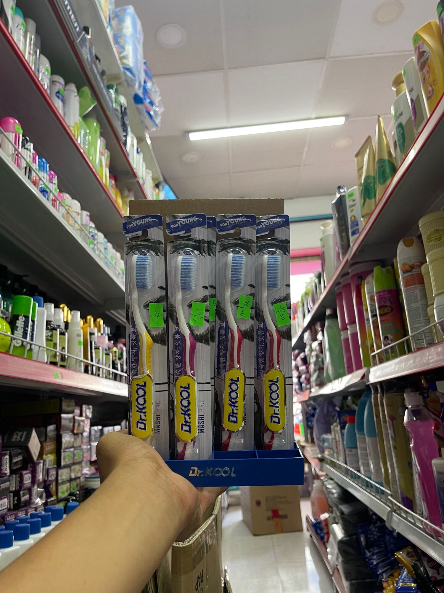 Combo 3 cây bàn chải đánh răng Dr Kool Hàn Quốc Mashi Pro