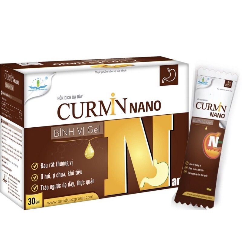 Curmin Nano Bình Vị Gel - Hỗ trợ dạ dày, tá tràng, đại tràng