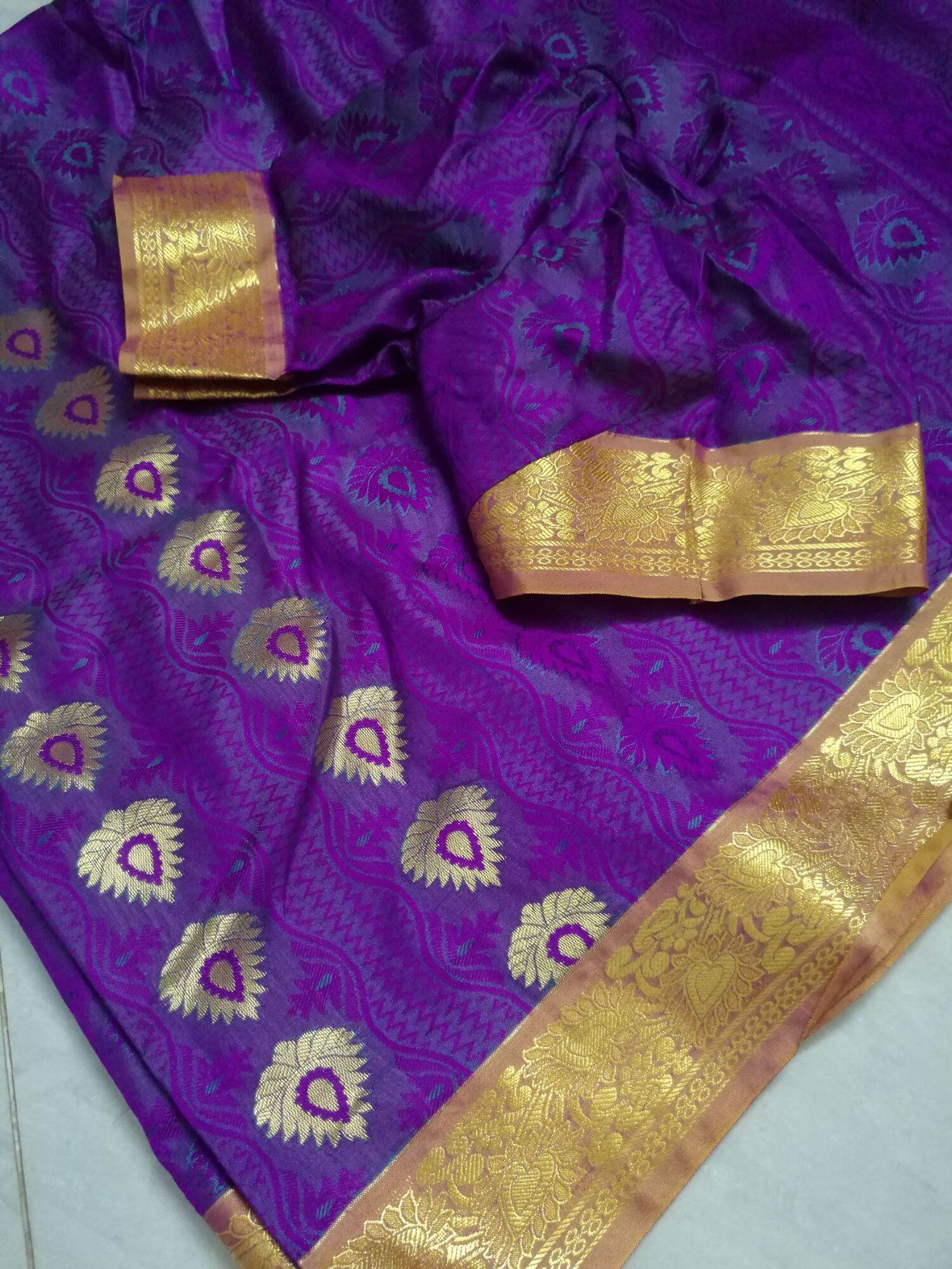 Sari Ấn Độ Saree lụa cao cấp của Chennai silk