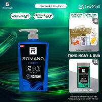 Tắm gội 2 trong 1 Romano 2in1 Force 650g/chai