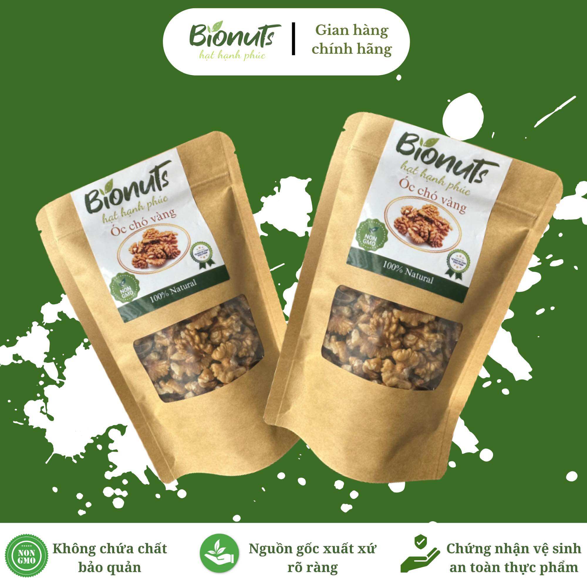 Óc chó vàng Bionuts 200g nhập khẩu Mỹ