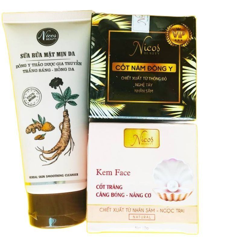 (MẪU MỚI) Cốt Nám Đông Y Nicos (Chính Hãng 100%)- Thanh Nhi (tặng sửa rữa mạt) ừ