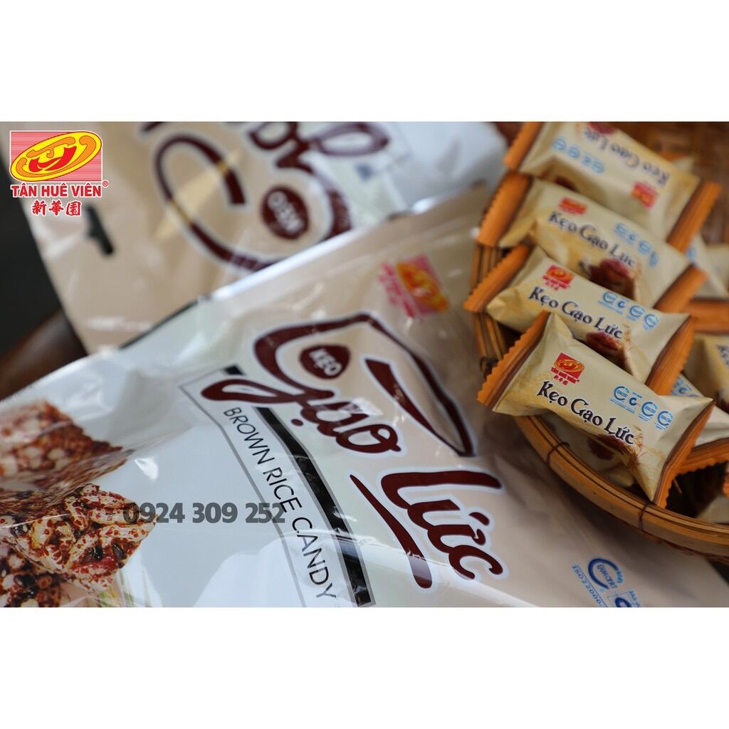 [HCM] Kẹo Gạo lức Tân Huê Viên 250gr