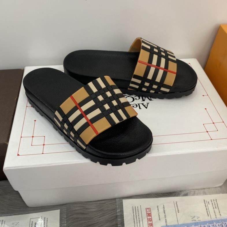 Dép Quai ngang BBR,Dép lê kẻ ô hót trent