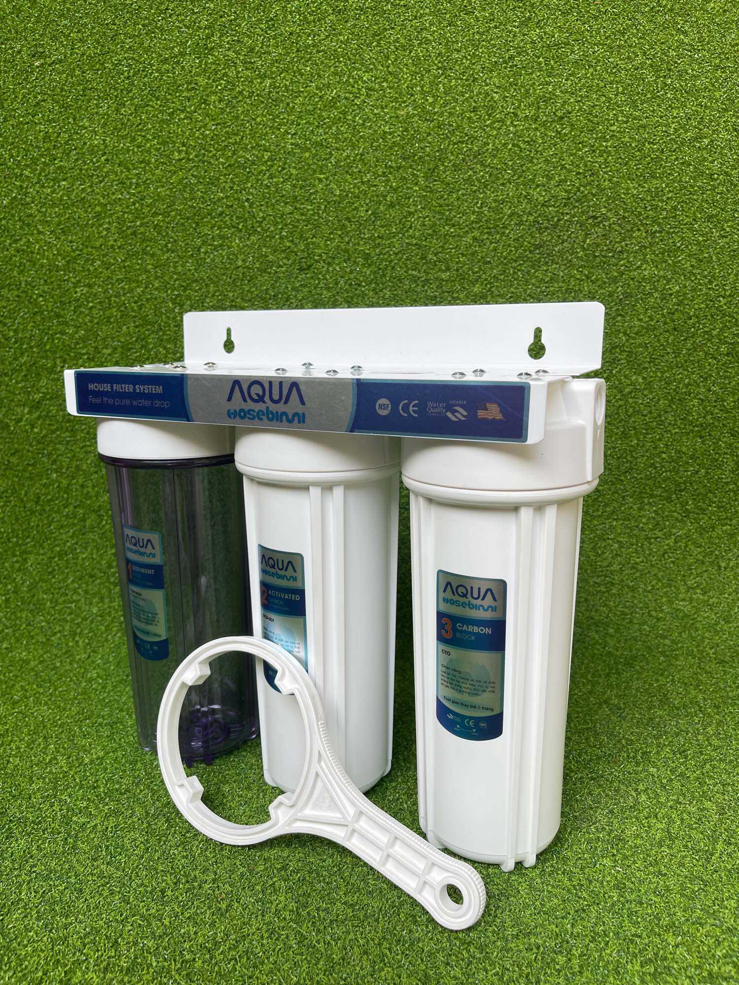 Bộ Lọc Thô 123 Ba Cốc Lọc 10inch