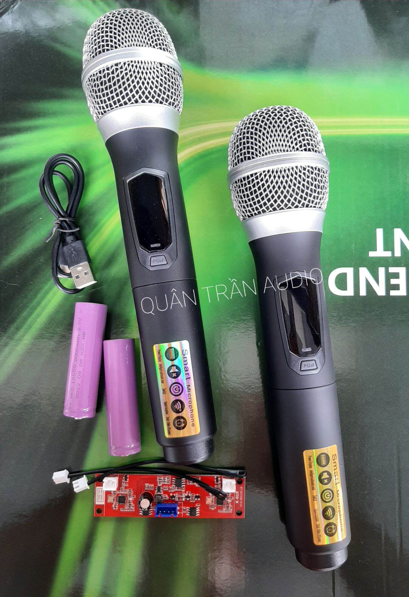 Micro Loa Kéo tần số UHF Cao Cấp Pin Sạc