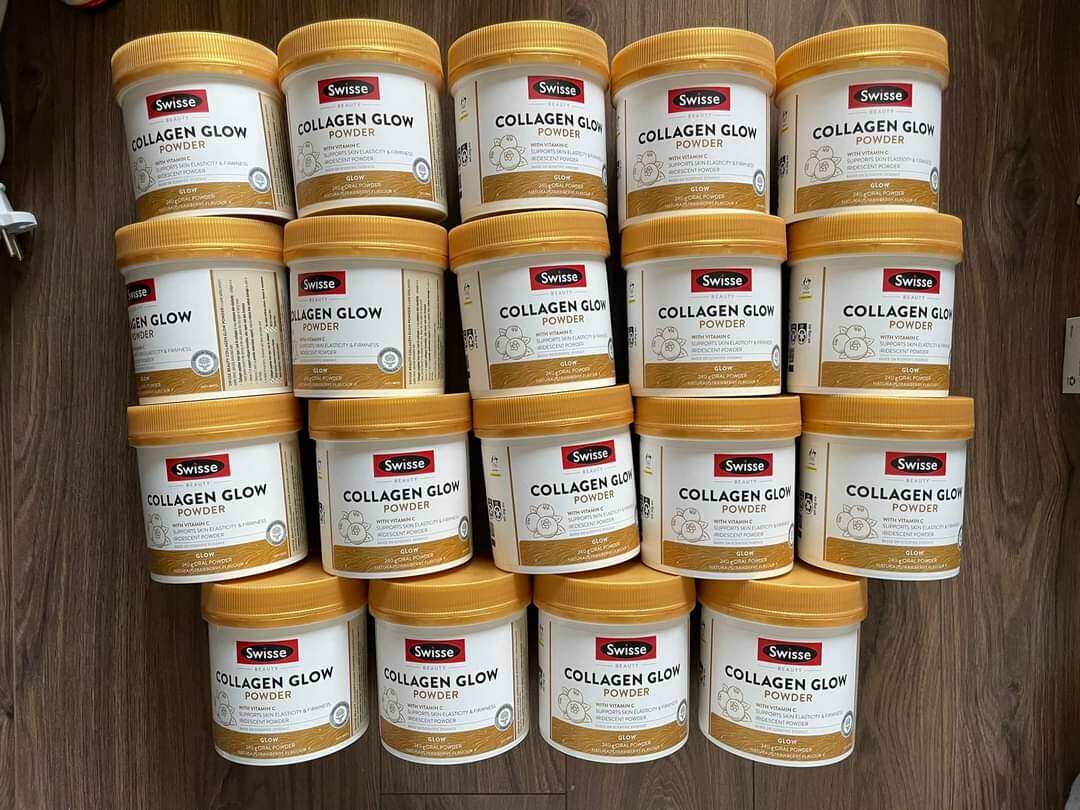 Swisse Collagen Glow powder 240g collagen trắng da