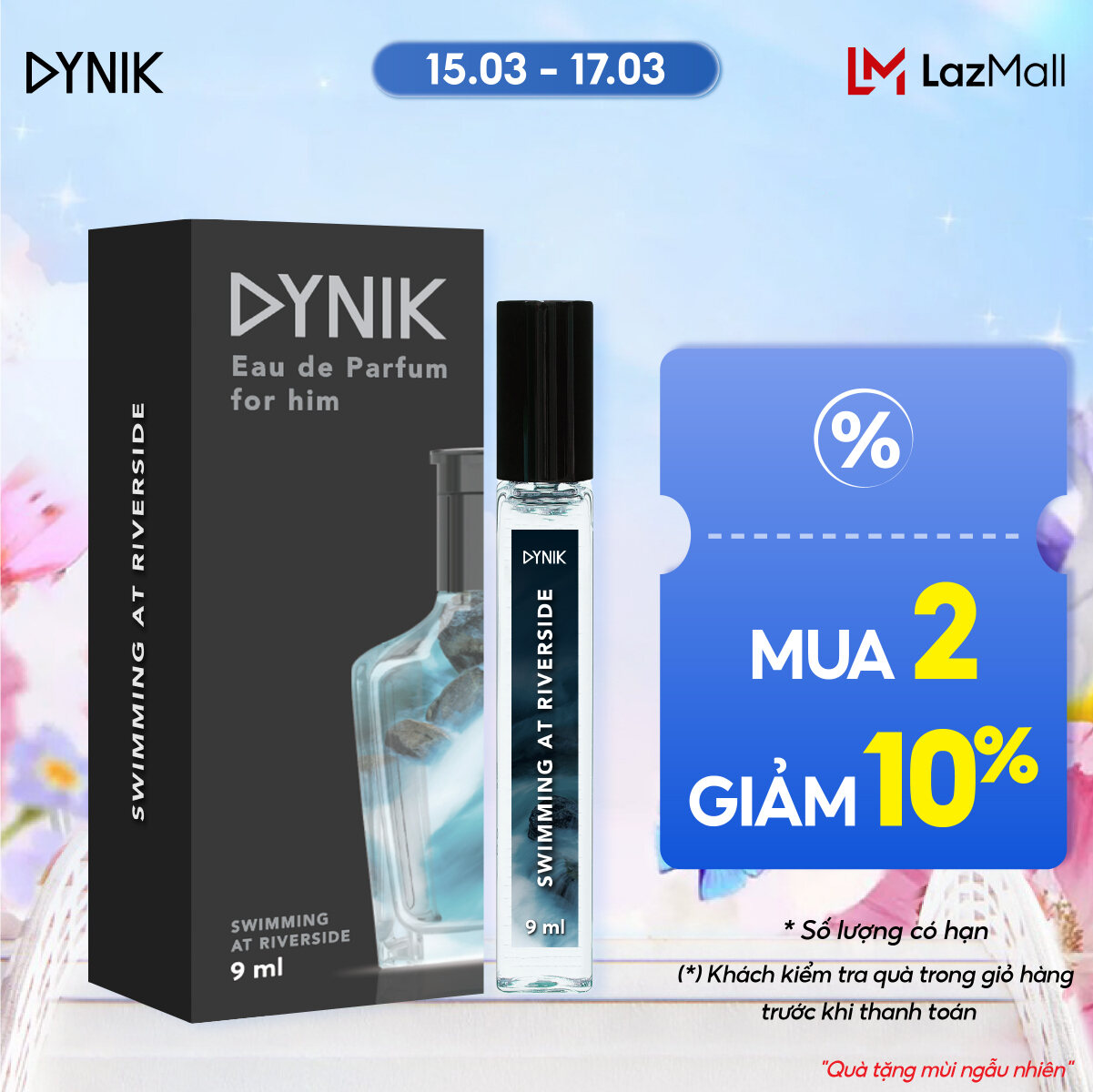 Nước Hoa Nam Cao Cấp DYNIK Swimming At The Riverside - Hương Rêu Sồi Cuốn Hút 9ml Chính Hãng