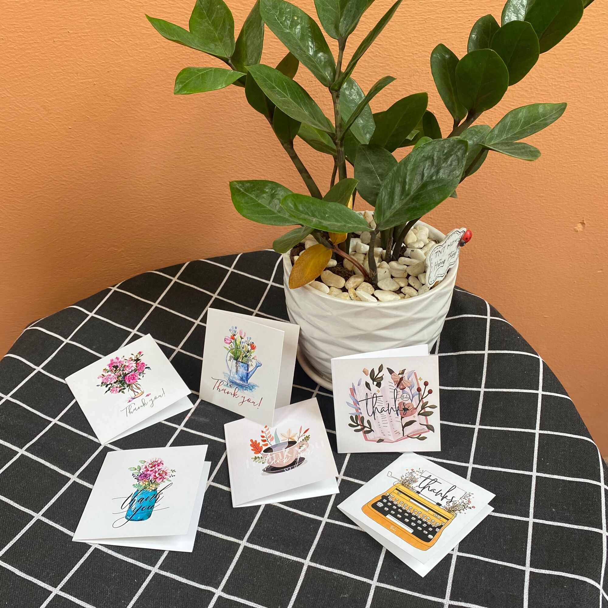 Thiệp Cảm Ơn Size 7x7cm - Thiệp Tri Ân - Thanks