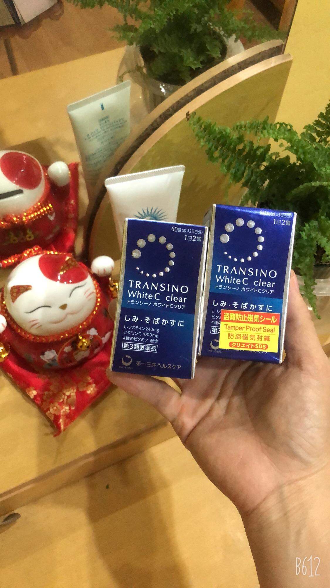 VIÊN UỐNG TRẮNG DA, MỜ NÁM TRANSINO WHITE C 60v VIÊN NHẬT BẢN