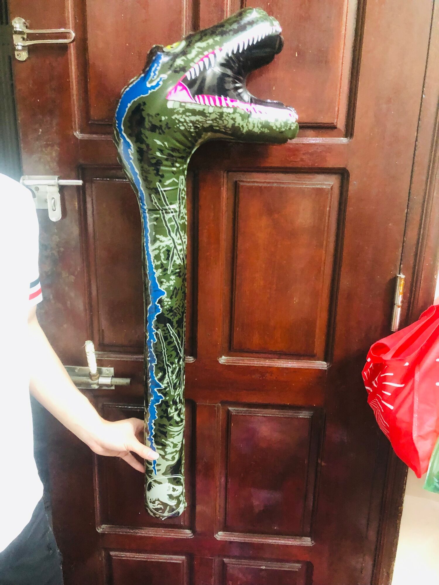 Set 2 bóng bơm hơi cao 90cm khủng long T-rex