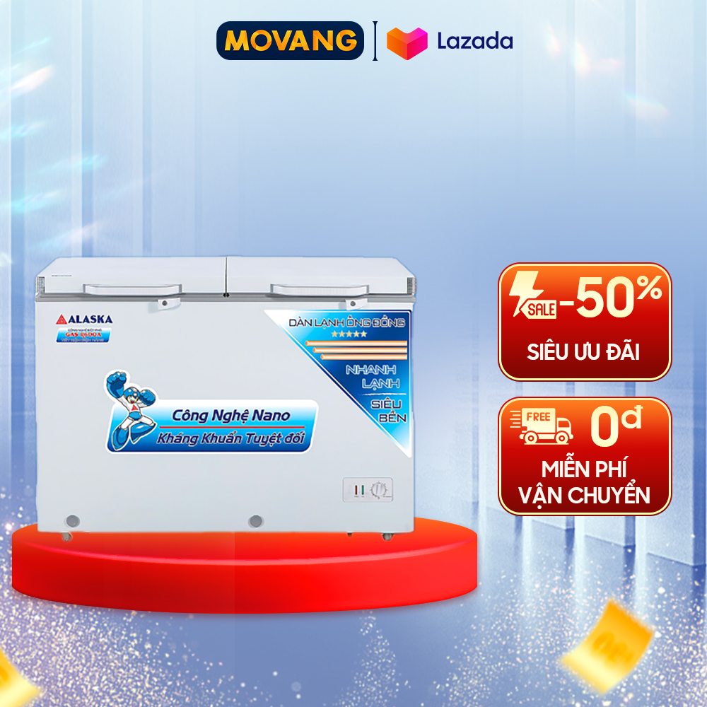 - bcd 3068c | tủ đông/mát alaska bcd-3068c - 2 ngăm 2 cánh - điện năng tiêu thụ 0.44kw.h/24h