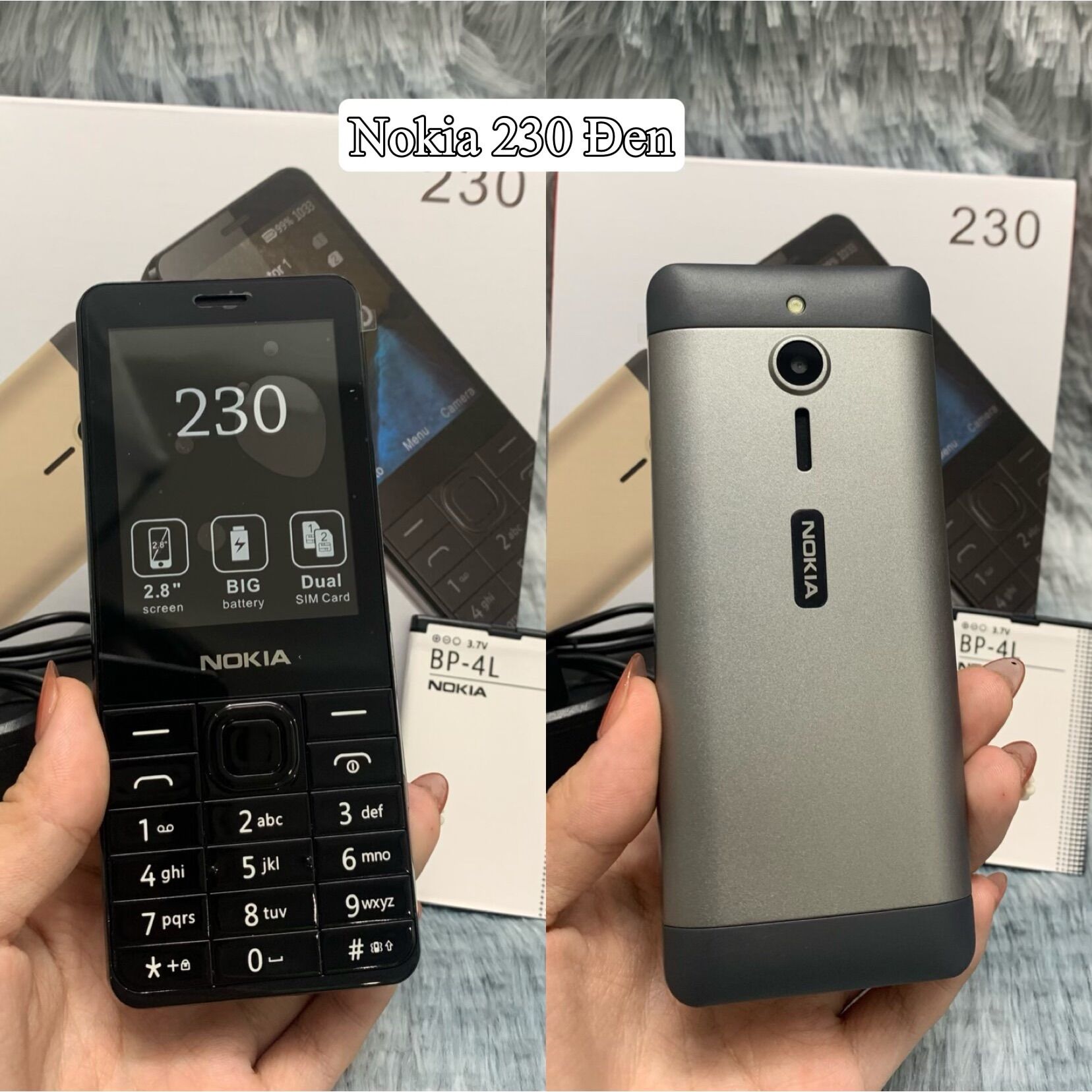Nokia 1280 pin sạc đầy đủ