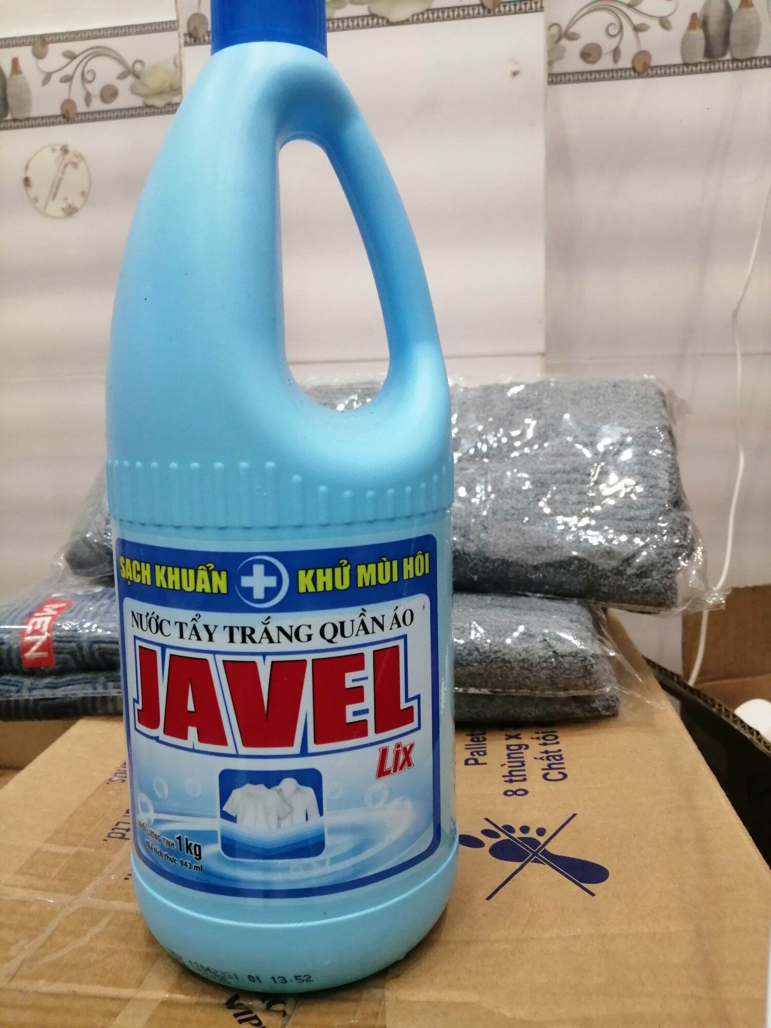 Nước tẩy trắng Javel Lix 1kg