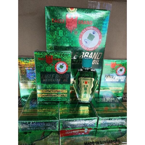 dầu gió xanh con ó mỹ 2 nắp 24ml