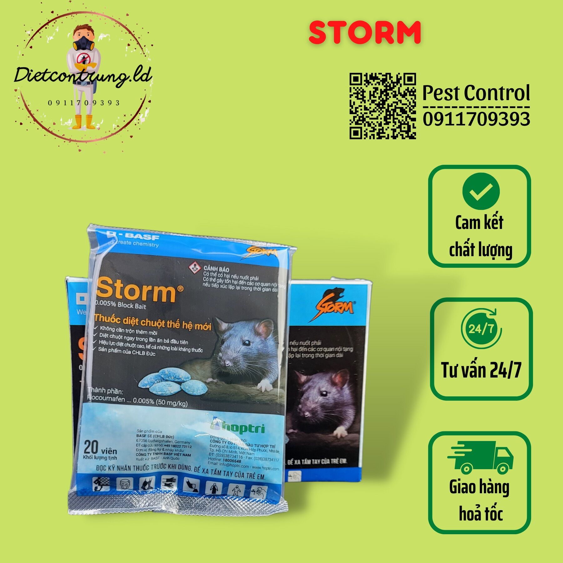 Storm gói 20v - Diệt chuột sinh học