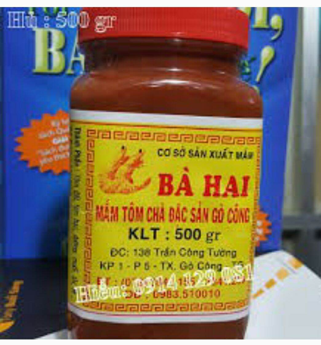 Mắm tôm chà Bà Hai Gò Công 500g