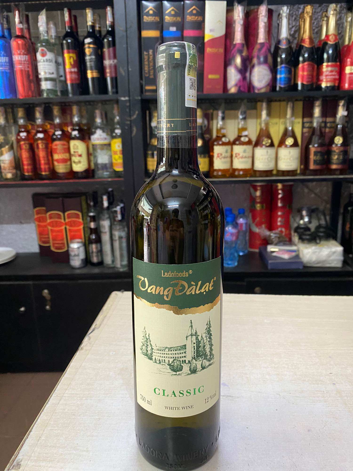 Vang Đà Lạt CLASSIC Trắng 12% 750ml