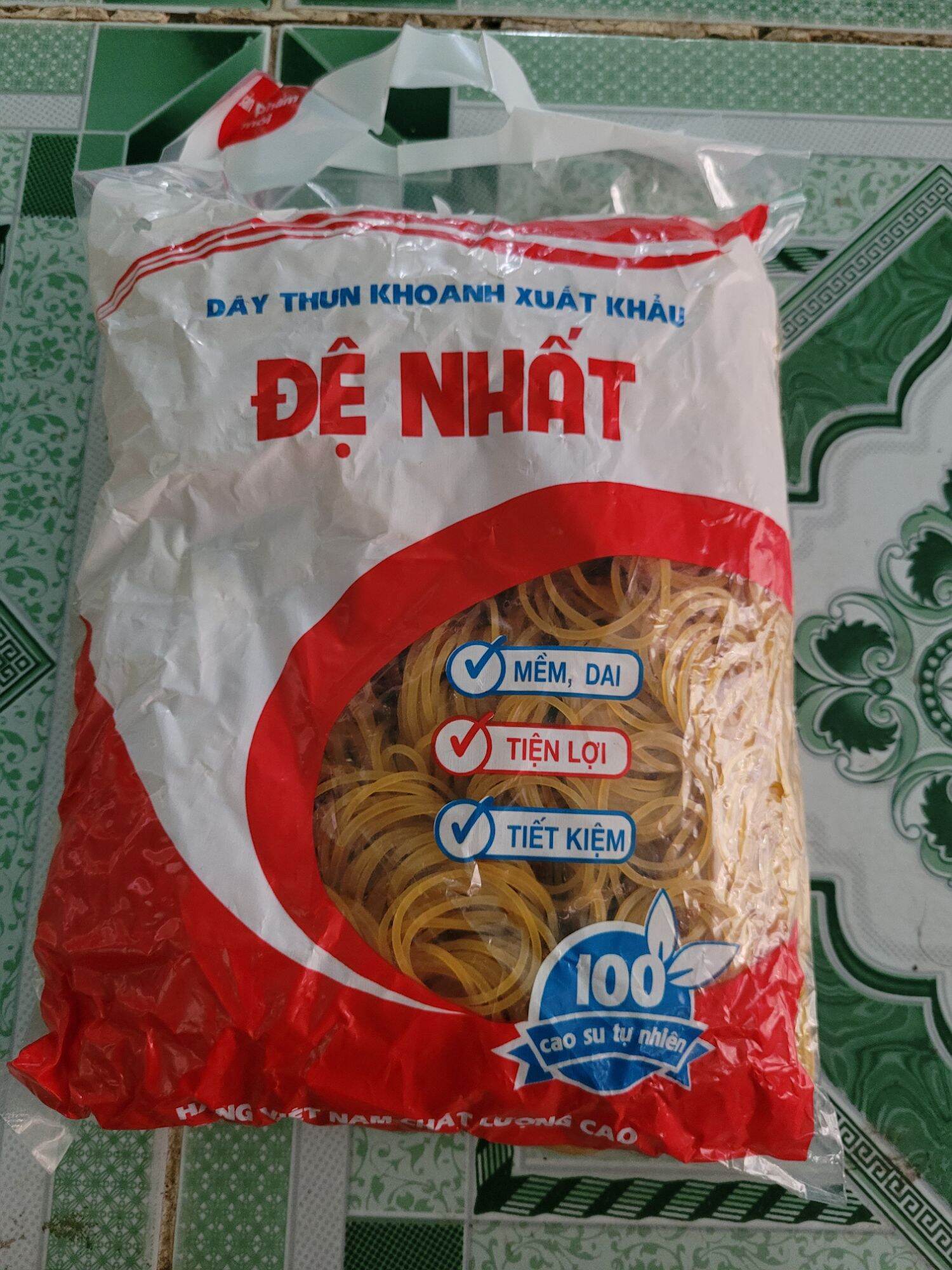 1 Bịch 0.5kg dây thun cao su, dây thun vàng, thun cột tiền, dây thun cột