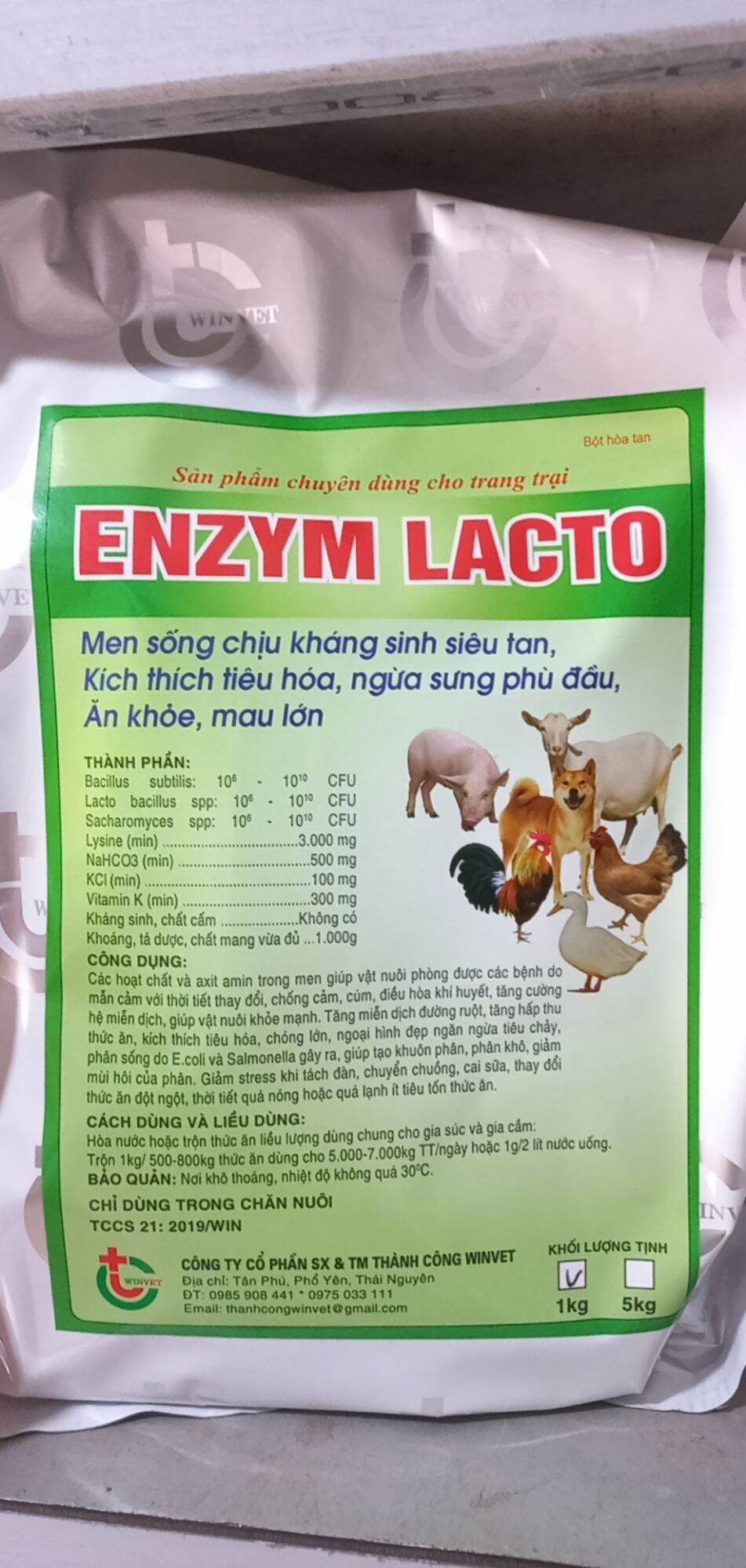 Men tiêu hóa Enzym lacto 1kg