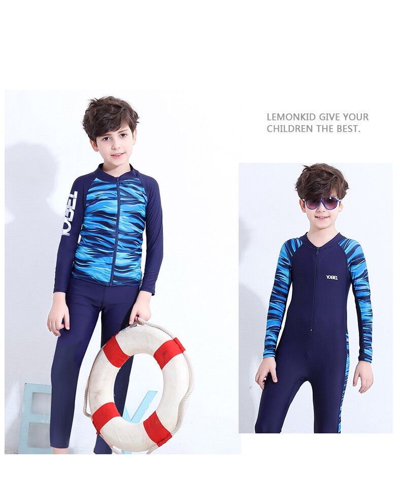 Đồ bơi bé trai tay dài, quần dài (20-50kg)