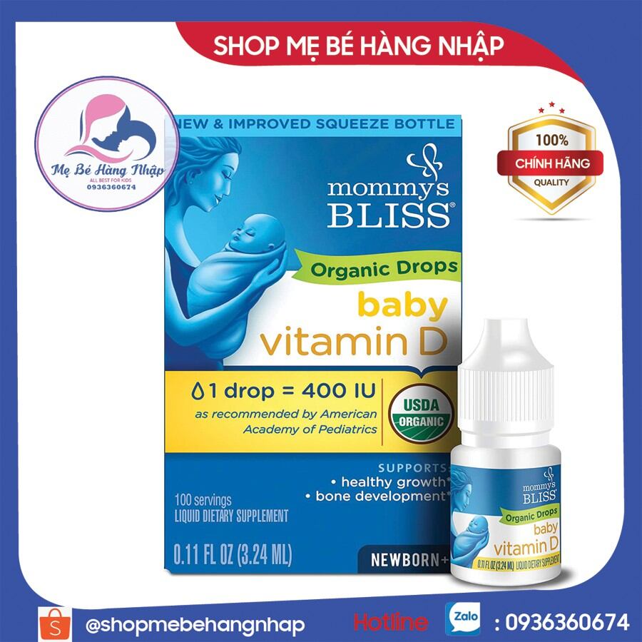 Date 3/26 vitamin d3 hữu cơ mommy bliss
