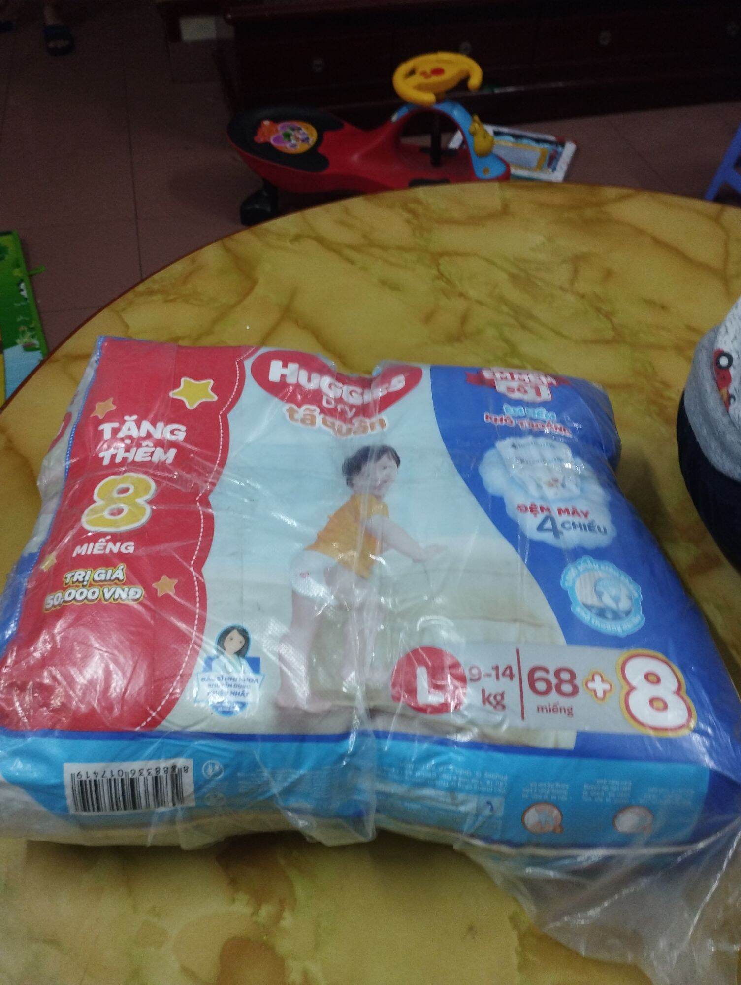 Tã quần huggies l68+8