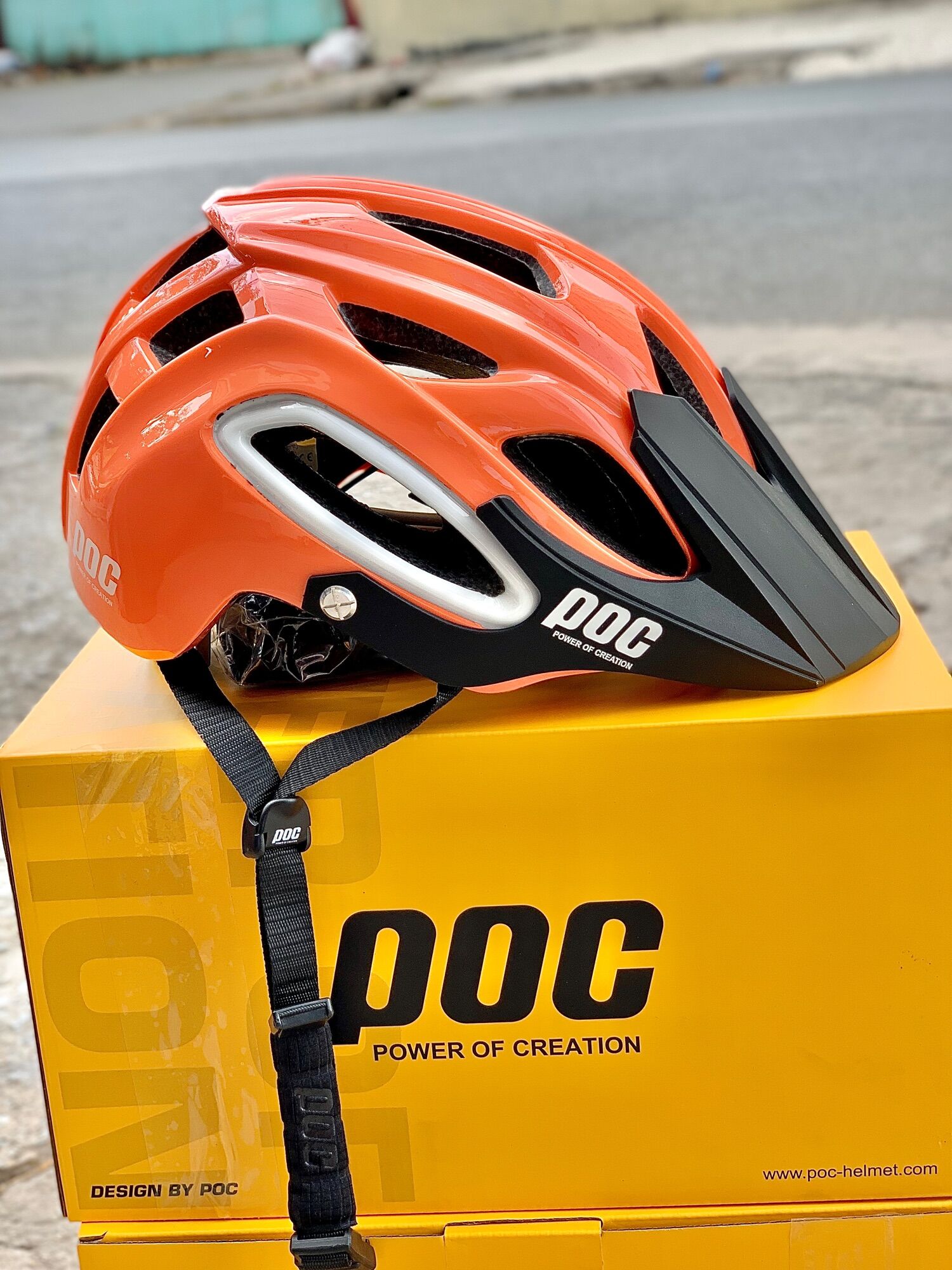 Nón POC 07 màu trắng chính hãng full box tặng kèm phụ kiện hãng - MixASale