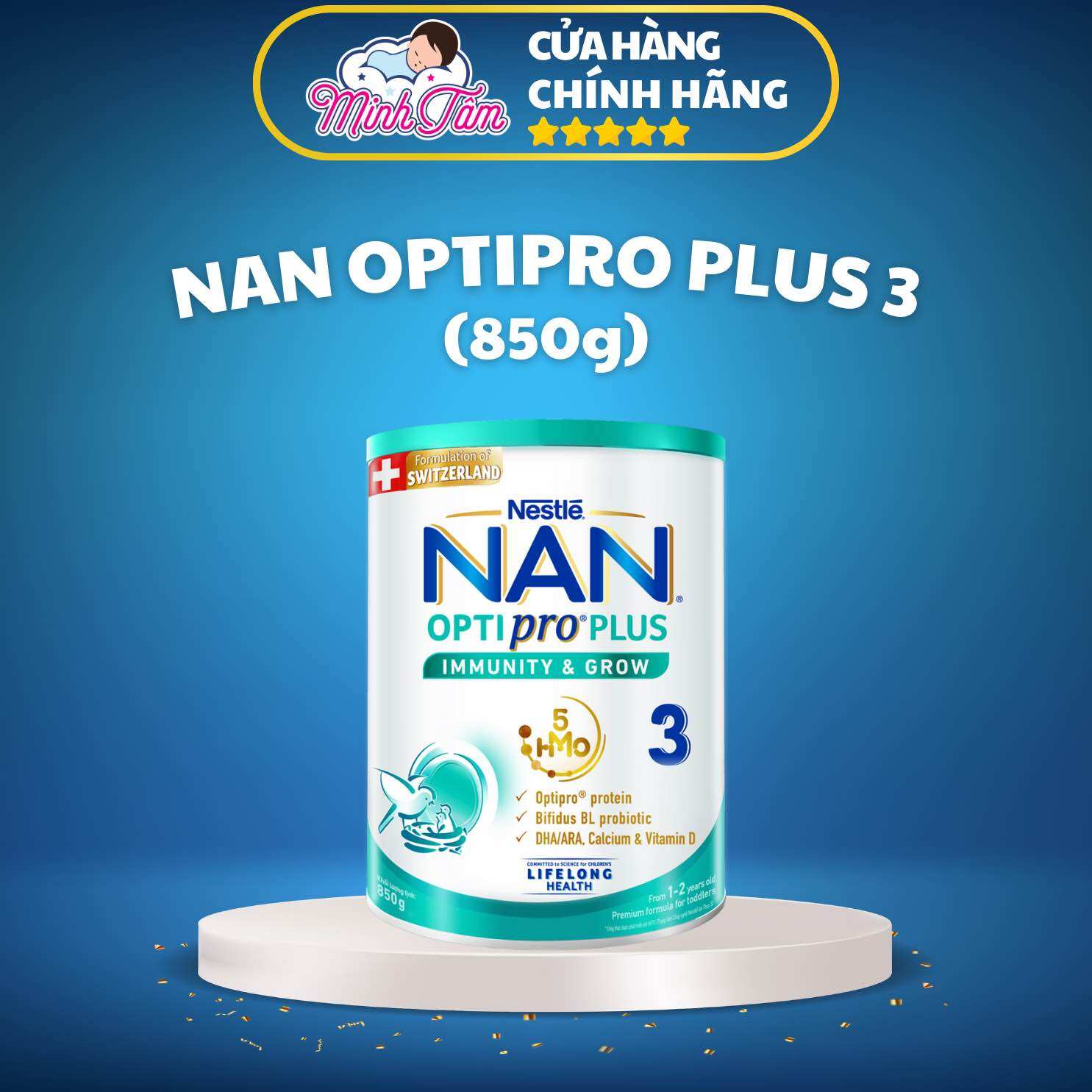 Sữa bột nestle nan optipro plus số 3