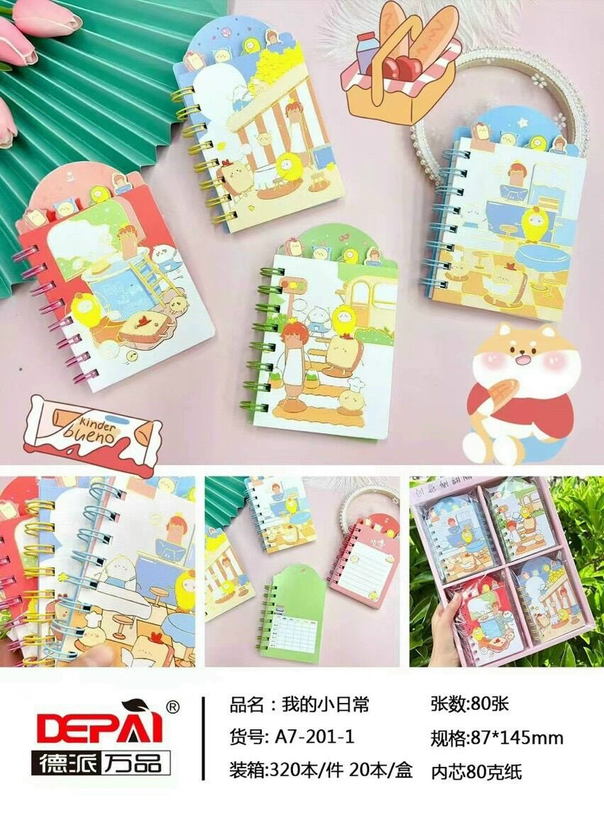 Sổ lò xo A7 hình dễ thương