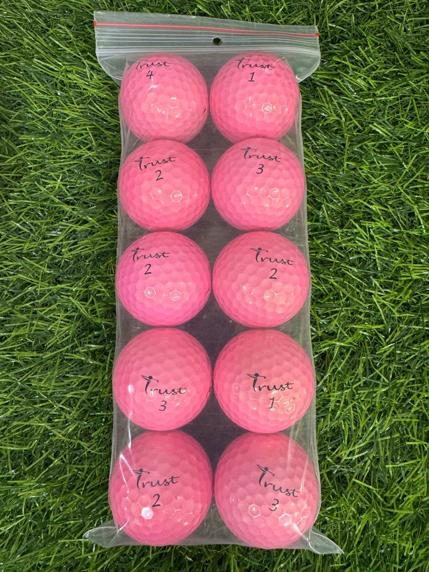 Bóng golf Trust màu độ mới trên 95% (10quả)