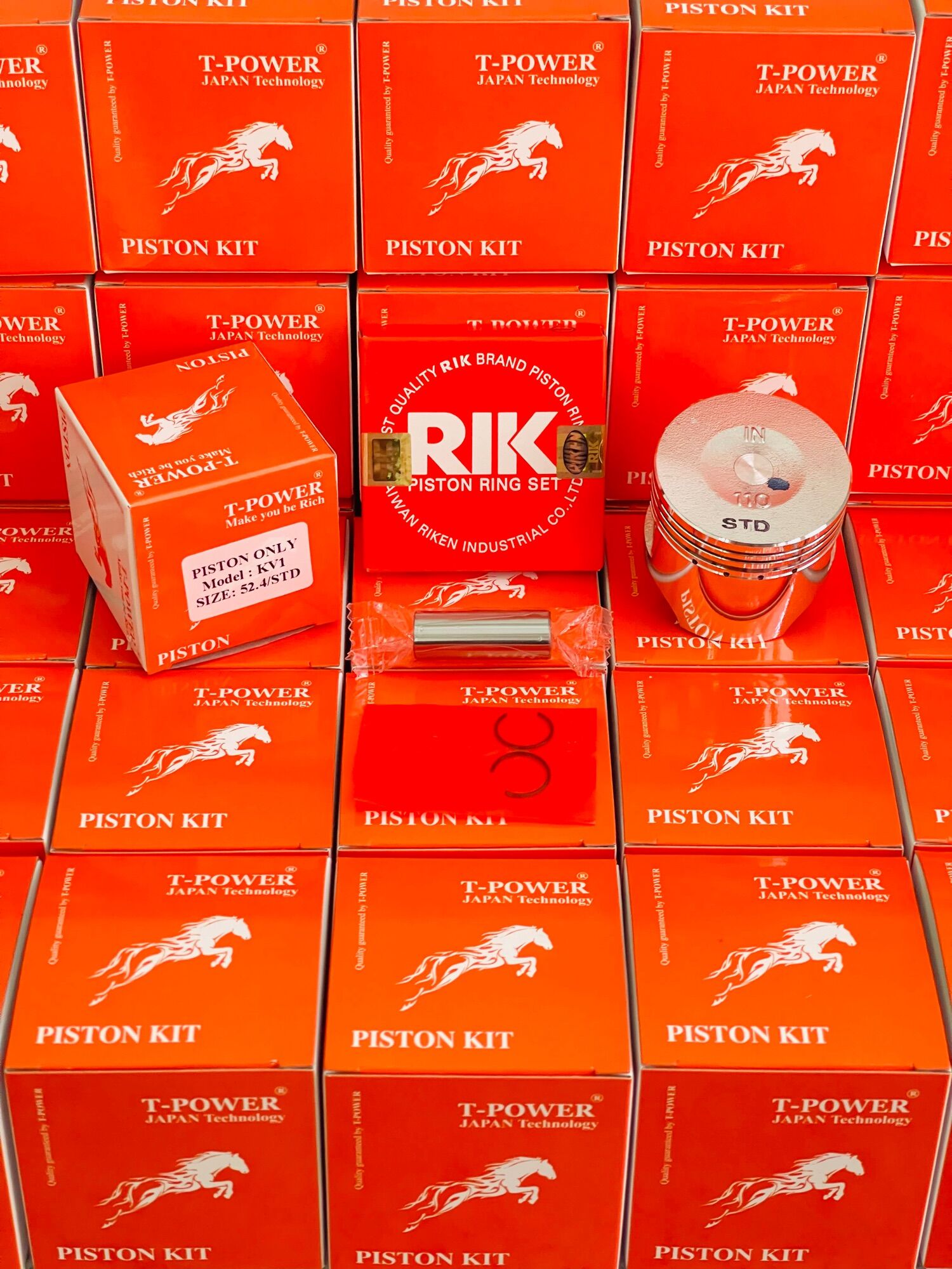 Bộ piston bạc wave 52.4