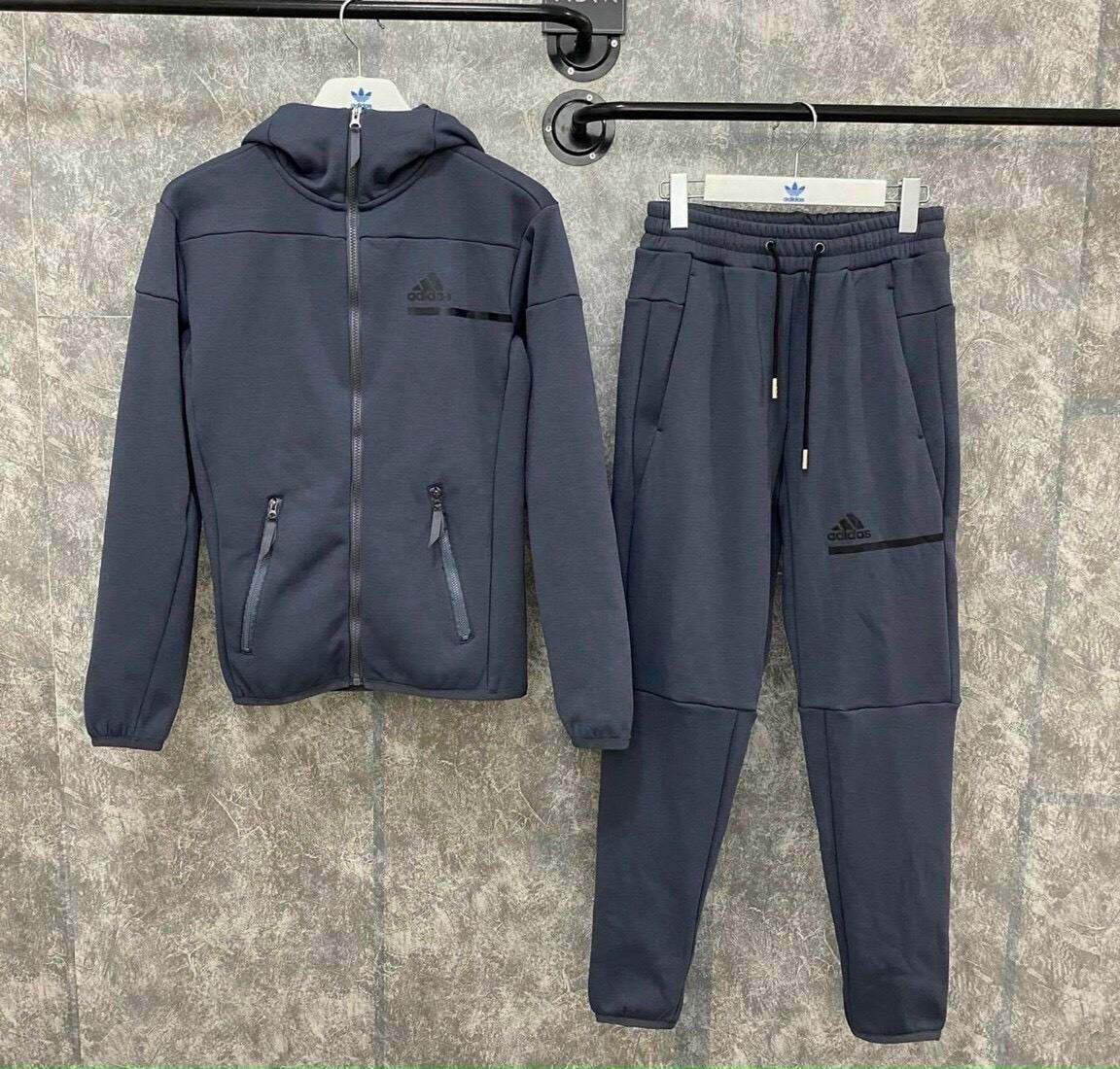 Bộ adidas ZNE em về full size Chất nỉ xốp co dãn 4c không bai dão vs dáng áo hoodie kéo khoá tem mác đầy đủ. Logo dập cao su (bao bóng tróc )