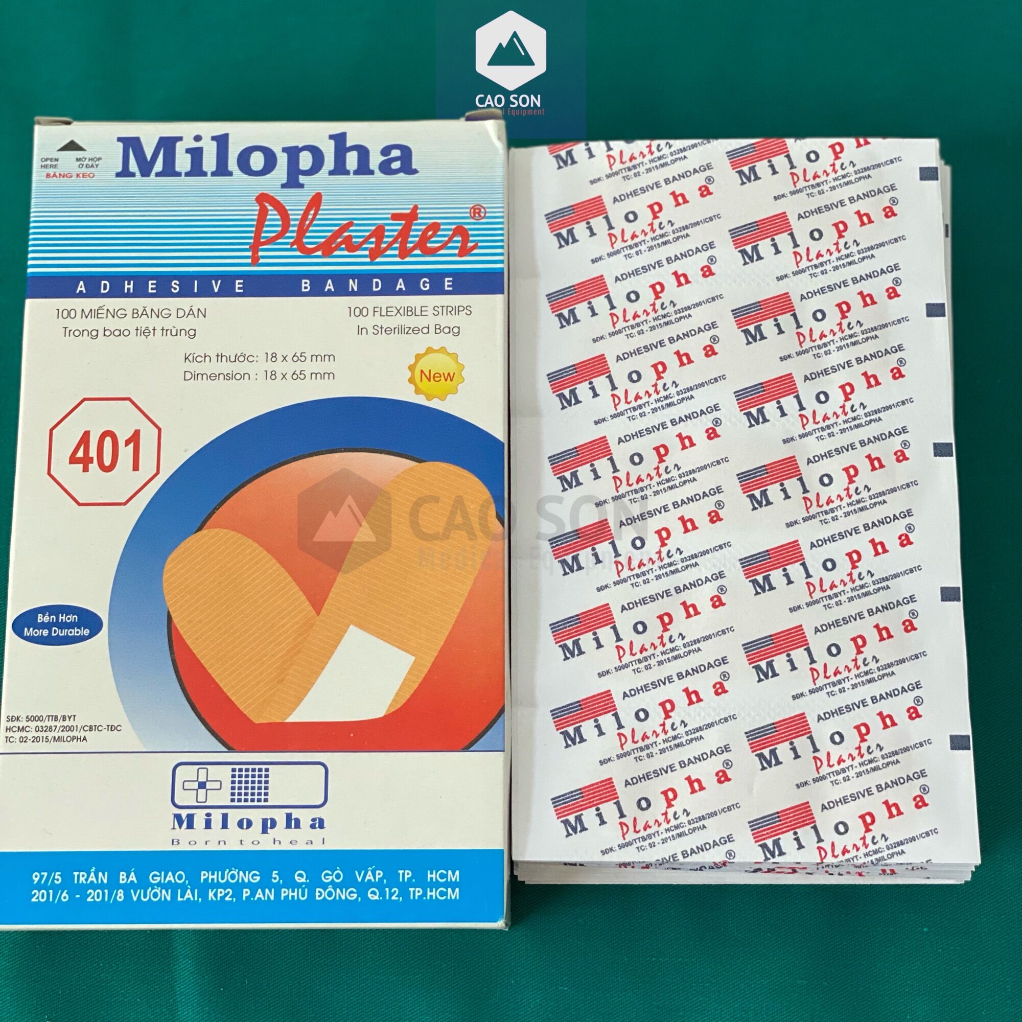 Băng Keo Cá Nhân MILOPHA (combo 10 miếng )
