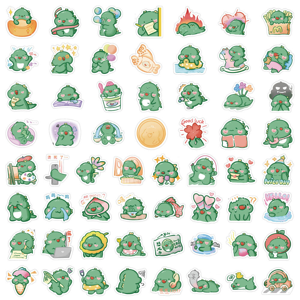 Set 60 miếng sticker hình dán chống nước